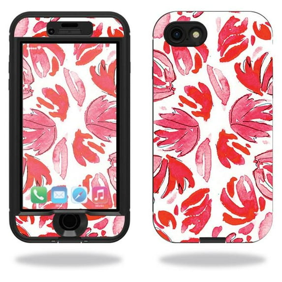 MightySkins LIFIP7NUD-Red Petals Skin for Lifeproof Nuud iPhone SE 2020 7 & 8 Wrap Cover Sticker - Red Petals