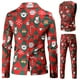 thumbnail image 5 of Traje informal de tres piezas con estampado navideño, vestido de año nuevo, 5 of 5
