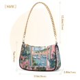 thumbnail image 3 of FORMRS Womens Shoulder Bag with Chain Strap Clutch Purse Cute Tote Handbag, Pink Boat, 3 of 7