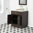 thumbnail image 4 of Water Creation Chestnut 30" Wood Single Bathroom Vanity in Brown & Gold, 4 of 9