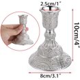 thumbnail image 3 of ABCISI Candle Stick Holders Set, 2PCS Brass Taper Candle Holders, Vintage Metal Pillar Candlestick Holders,Elegant Candle Stand Candelabra for Dining Table Centerpieces Wedding Home Decoration Silver, 3 of 14