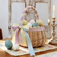 thumbnail image 5 of PUSPU Willows Weaving Easter Basket Handmade Vines Weaving Hand Helds Fruit And Vegetable Basket Outdoor Fruit Picking Picnic Basket, 5 of 6