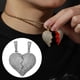 thumbnail image 3 of Collar a juego, regalo de medio corazón magnético, colgante sencillo para parejas, cadera 54x41mm, 3 of 8