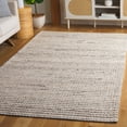 thumbnail image 2 of SAFAVIEH Marbella Burton Striped Wool Area Rug, Silver/Ivory, 3' x 5', 2 of 8