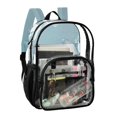 thumbnail image 2 of Iauyy Clear Backpack Heavy Duty PVC Transparent Backpack for College Workplace, Butterfly Pattern, 2 of 8