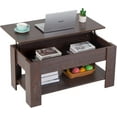 thumbnail image 1 of FDW Lift Top Coffee Table with Hidden Compartment and Storage Shelf, Espresso, 1 of 8