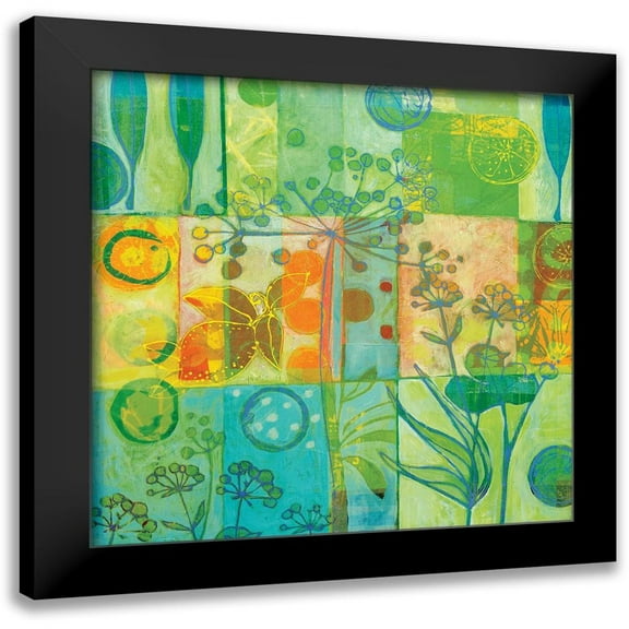 Carvalho, Cecile de 12x12 Black Modern Framed Museum Art Print Titled - Silhouette organique