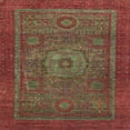 thumbnail image 1 of Ahgly Company Tapis d'Intérieur Carré Abstrait Marron, 4 Pieds Carré, 1 of 6