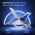 thumbnail image 6 of Morostron 16" Laptop Computer with Win11, 8GB RAM 256GB SSD Expandable to 1TB, AMD A9 Processor up to 3.2 GHz, 9000mAh Battery, Numeric Keypad USB3.0 WiFi5 Webcam, Slim Laptops, 6 of 10