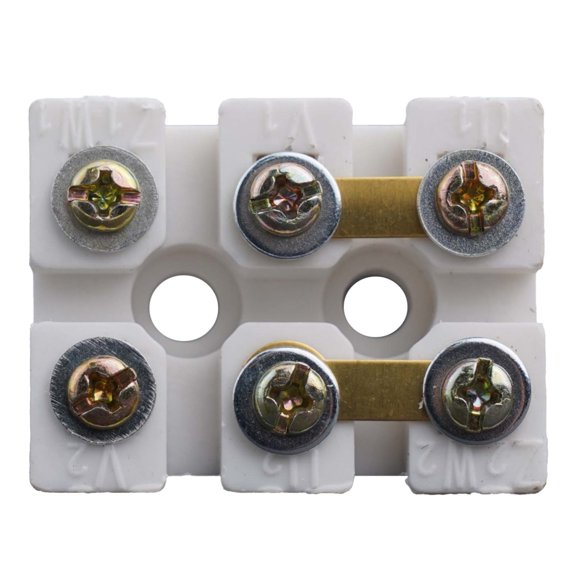 Single-Phase Terminal Connection Box 220V Motor Capacitor Protector Tool Parts Motor Connector Terminal Block Single Phase Motor Smile Home