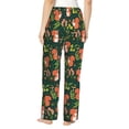 thumbnail image 3 of Uemuo Forest Squirrel Pattern Women's Wide Leg Palazzo Lounge Pants with Pockets Light Weight Loose Comfy Casual Pajama Pants-, 3 of 9