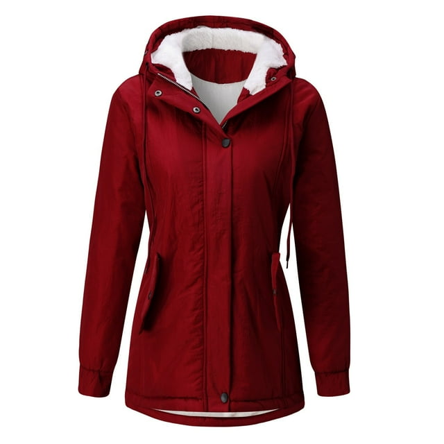 Women Solid Color Coat Button Down Overcoat Long Sleeve Cardigan Fluffy Jacket Windproof Outer Coat Warm Winter Overcoat