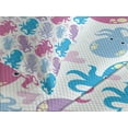 thumbnail image 4 of Ambesonne Octopus Quilted Bedspread Set 3 Pcs, Love Theme Creatures, Queen Size, Lilac Pink and Blue, 4 of 5