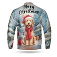 thumbnail image 2 of Merry Christmas Goldendoodle Enjoys Woofmas Winter Xmas Holiday All Over Print 3D Baseball Jacket Doodle Dog Lover Gifts Idea Bomber Jacket Softball - 02022, 2 of 6