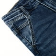 thumbnail image 5 of KIDSCOOL SPACE Big Boys Jeans,Elastic Band Inside Simple Design Denim Pants,Light Blue,12-13 Years, 5 of 6