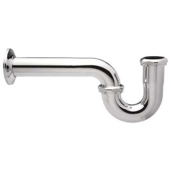 Zurn J-Bend,Chrome,Pipe Dia. 1-1/2 in.  ZR365B-PC
