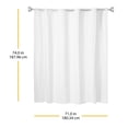 thumbnail image 2 of Whitmor No Hook Split Ring Vinyl Shower Curtain, 71" x 74", 2 of 5