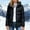 Black, variant on Jackets for Women Puffer Jacket Long Sleeve Casual Solid Winter Coats Fashion Parkas with Pockets