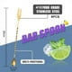 thumbnail image 5 of FloreceBien Cucharón de barra de acero inoxidable Cucharón para hielo Cuchara mezcladora de doble extremo Tenedor Cuchara para coctelera de mango largo, 5 of 5