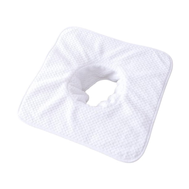 Toalla con orificio para la cara para mesa de ,Toalla de , cómoda toalla de belleza de terciopelo coral,Suave,Toalla facial para spas,
