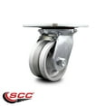 thumbnail image 2 of 4 Inch Heavy Duty V Groove Semi Steel Swivel Caster with Roller Bearing SCC, 2 of 2