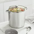 thumbnail image 4 of Mainstays Stainless Steel 12-Quart Stock Pot with Glass Lid, Induction Compatible, Stainless Steel, Dishwasher Safe, 4 of 15
