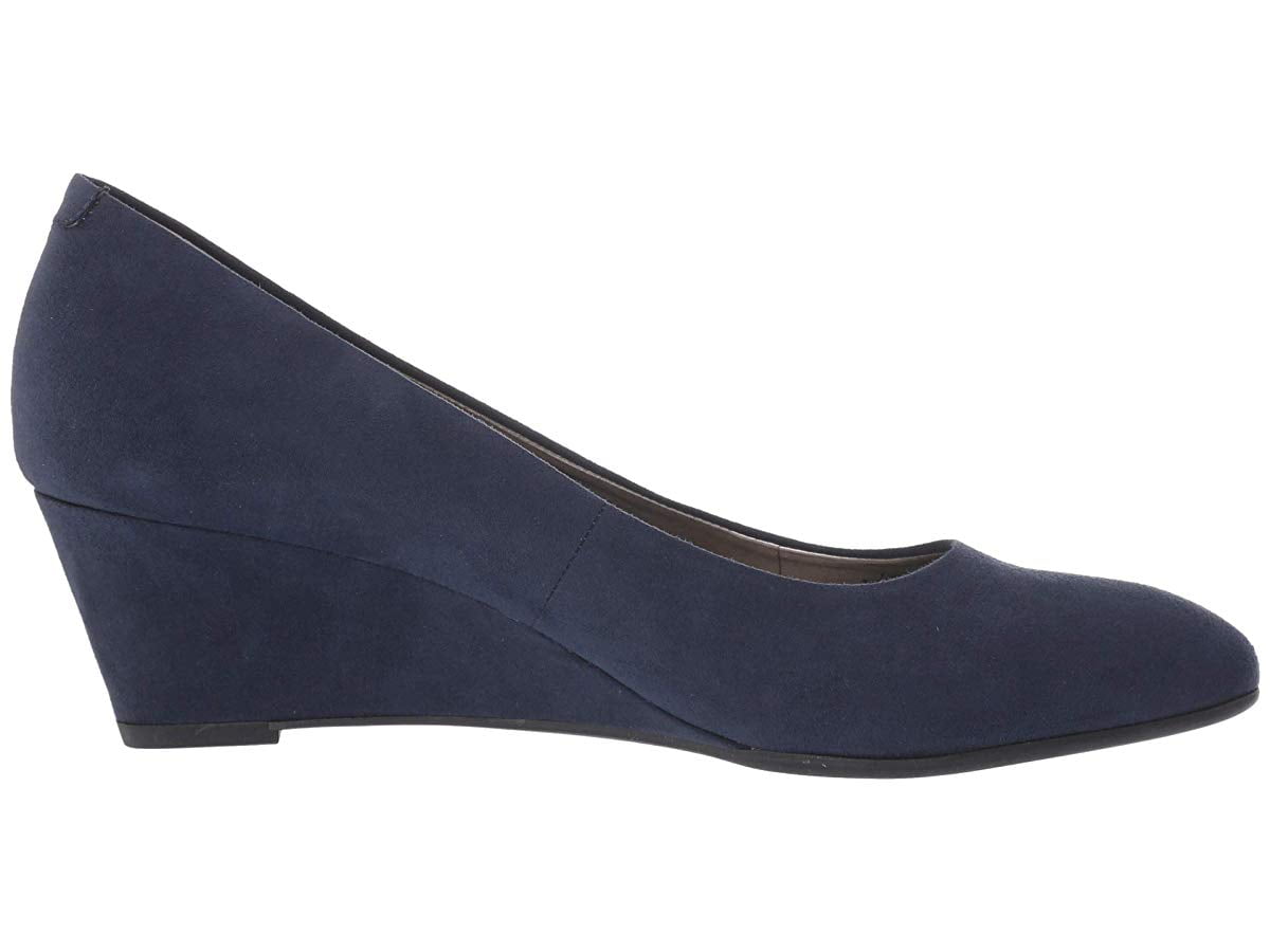 Bandolino Fayola Wedge Heel Navy Suede 