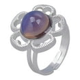 thumbnail image 4 of 2x cambian de color el de ánimo, la emoción, la sentimiento, , los anillos, la regala para hombre Yinane Anillo de humor de girasol, 4 of 8