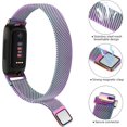 thumbnail image 2 of MYKOMI pour Fitbit Inspire 2 Bracelets Femmes Hommes, Bracelet en Maille Métallique en Acier Inoxydable Réglable Bracelet Magnétique de Remplacement pour Fitbit Inspire 2 Tracker D\'entraînement Physique, 2 of 8