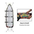 thumbnail image 4 of HELLHERO Soft Fabric Ironing Board Cover Easy to Install Elastic Edge Protection Covers Ironing Board Covers for Homes Cat Floral Pattern, 4 of 5