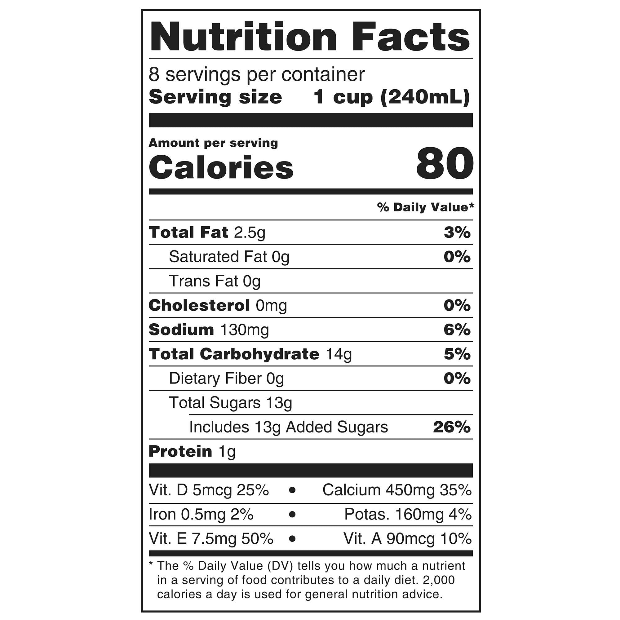 bettergoods Plant-Based Vanilla Almond Milk, Half Gallon