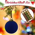thumbnail image 2 of Pdpdoc 15 Bolas De Navidad De Terciopelo De 3.15 Pulgadas Grandes Bolas De Adornos De Navidad De Terciopelo De Plástico Inastillable Adornos Flocados Para Decoraciones De Fiesta De Árbol De Navidad (A, 2 of 5