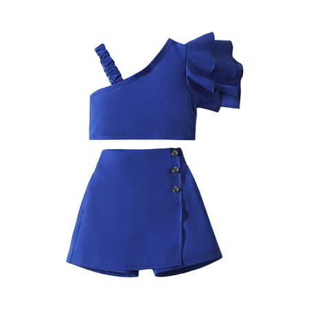 

WUDATI Halloween Chistmas Boys Girls Sets Toddler Boys Winter Toddler Girl s Skirt Sets Summer Outfits Ruffle Sleeveless Tops And Belt Skirts With Pocket Clothing Set