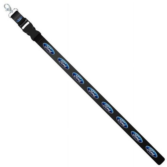 Plasticolor Ford Oval Logo Automotive Lanyard, Black & Blue, 1 Piece