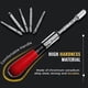 thumbnail image 3 of Spiral Screwdriver, Push Pull Ratchet Screwdriver, 6 in 1 Push Pull Ratchet Screwdriver Set Semi-Automatic Press Type (Red), 3 of 4