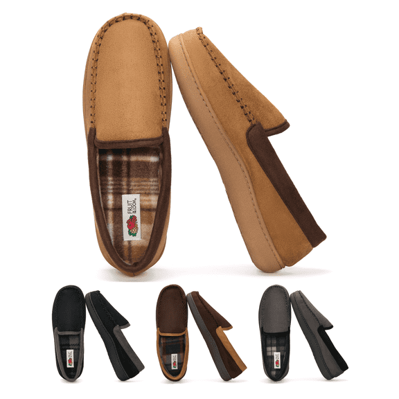 Fruit Of The Loom Mens Microsuede Venetian Slipper