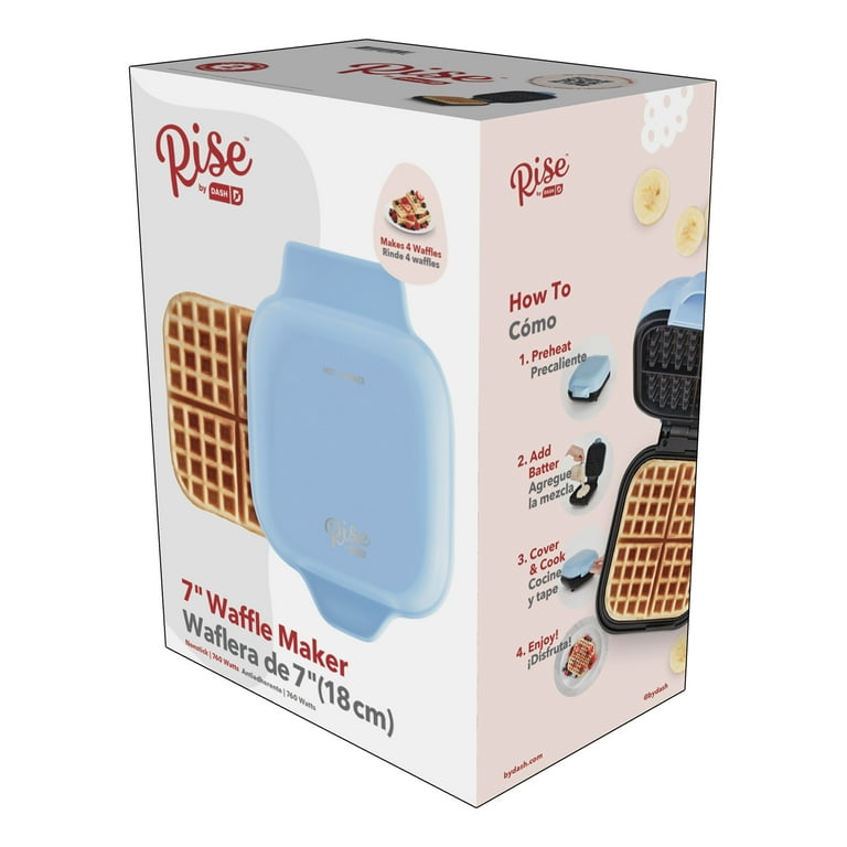 Rise by Dash 7-inch Rounded Square Waffle Maker, Hash Browns, Keto