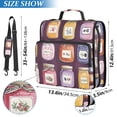 thumbnail image 2 of FORMRS Zipper Binder with Shoulder Strap 2-inch Ring 500 Sheet Capacity File Bag, Purple Jam, 2 of 5