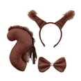 thumbnail image 2 of Disfraz de Halloween Perfecl Trajes de Cosplay Animales Marrón sin Guante, 2 of 8