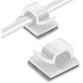 thumbnail image 1 of Clips para cables de 20 piezas, clips para ordenar cables con almohadillas autoadhesivas fuertes, organizador de cables eléctricos para cables en el hogar/oficina, 1 of 5