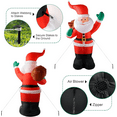 thumbnail image 6 of 6 ft Christmas Inflatables Santa Claus Built-in LED Lights Holiday Blow up Yard, 6 of 11
