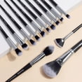thumbnail image 2 of MAANGE Brochas para Maquillaje Profesional con Bolsa 30 Piece Brocha de Maquillaje Kabuki Sint&eacute;tico Rubor Polvo Base Juego de Brochas para Viajes y Uso Diario(Negro,30Pcs Set), 2 of 7