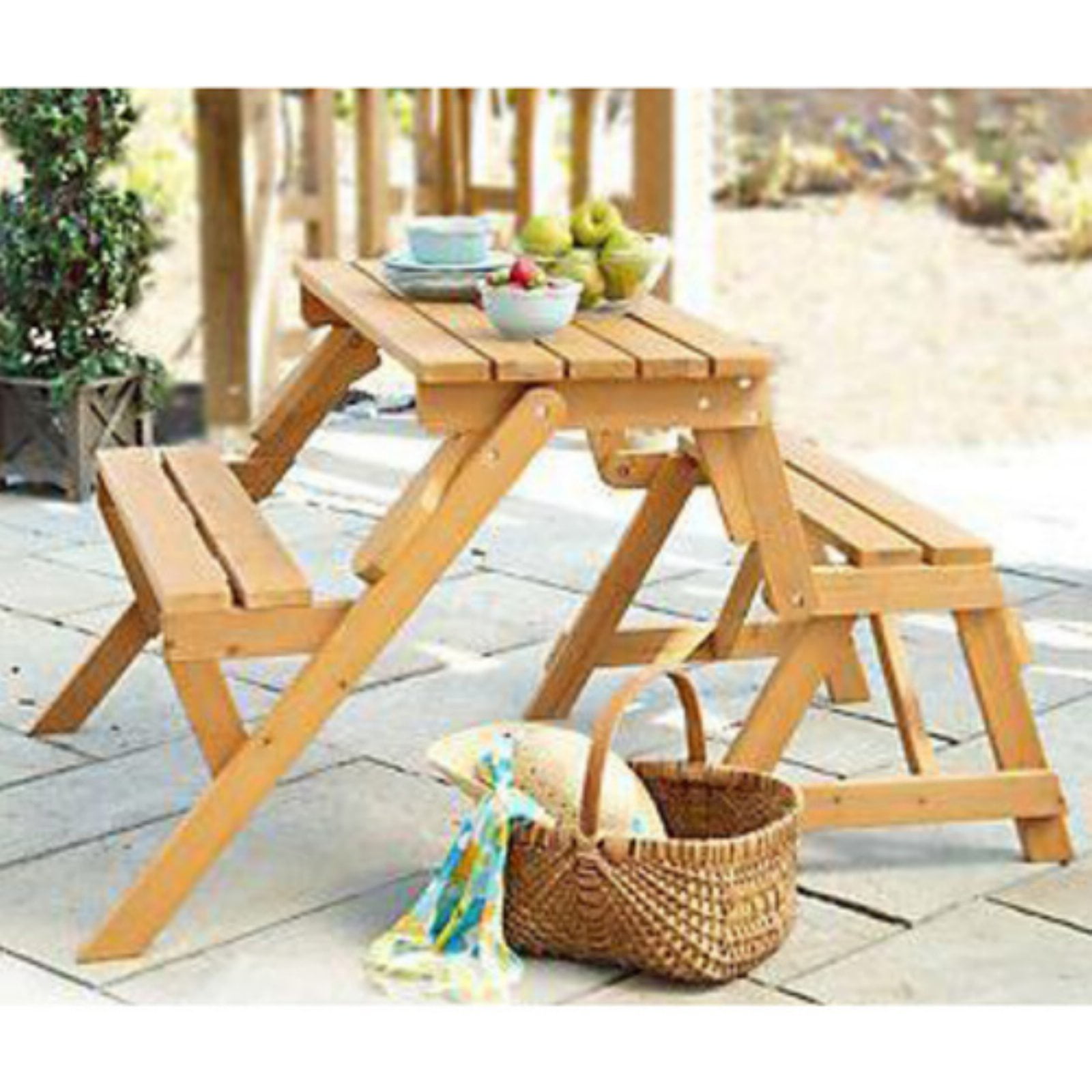 Interchangeable Picnic Table Garden Bench Walmart Com