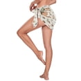 thumbnail image 2 of Beach Mini Dress Squirrel Bunny Acorns Mushrooms Swimsuit Coverup for Women Swimwear Cover Ups Short Triangle Beach Skirt M, 2 of 8