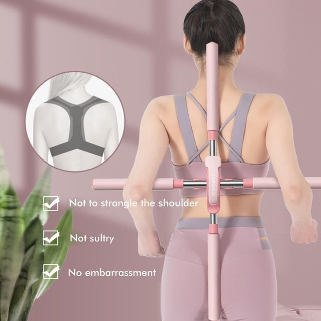 Palos de Yoga herramienta de estiramiento Corrector de postura retráctil palo de corrección jorobada