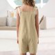 thumbnail image 3 of Odeerbi 5-14 Años Niñas Verano Algodón Lino Jumpsuit Camisola Romper Casual Correa Ajustable Overoles Peto Pantalones Cortos Con Bolsillos, 3 of 7