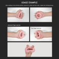 thumbnail image 2 of Anillo De Agarre De Mano Ejercitador De Mano Anillo De Entrenamiento De Potencia Muscular Pinza Exprimidora De Silicona Para Mujeres Y Hombres Yuarrent OD014810-01, 2 of 6