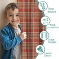 thumbnail image 3 of Red Blue Plaid Red Kids Curtains,Childrens Insulated Curtains Set Of 2,Bedroom Essentials,Teen Room Decor 52"X84", 3 of 5