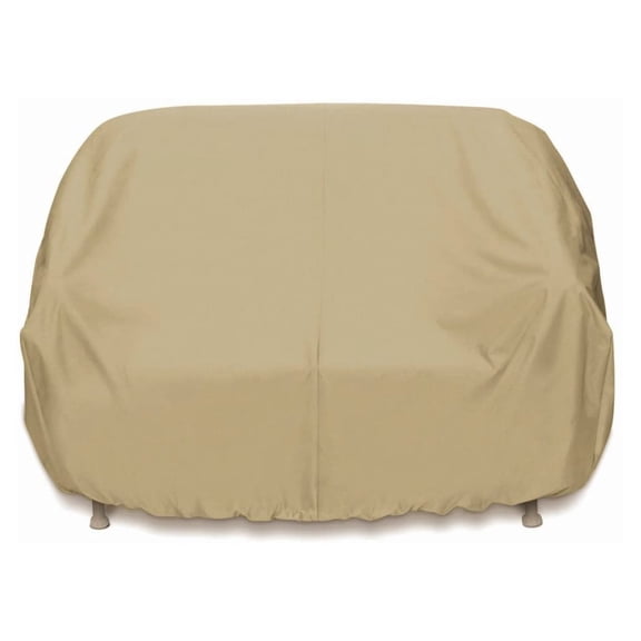 Two Dogs Designs 2D-PF63365 Loveseat Cover - Khaki