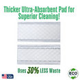 thumbnail image 3 of Home Harmony Basics Pads Refills for Swiffer Wetjet, 36 Count Swiffer Wetjet Replacement Pad Refills, Disposable, Eco-Friendly, Made in USA, White, 3 of 7